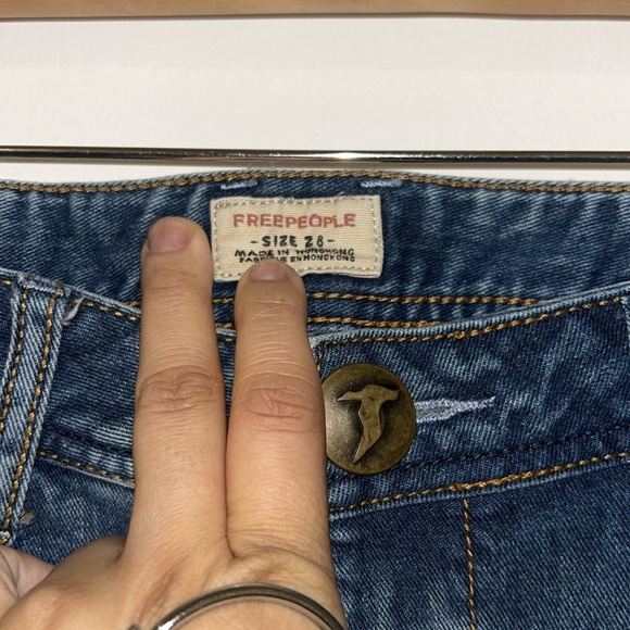 Free People Hipster Low Rise Denim Jeans - Picture 5 of 6